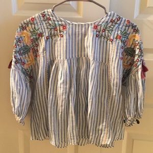 Zara Crop with Embroidery
